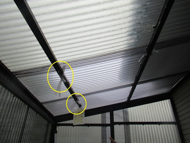 甲斐市　波板ポリカ　ポリカーボネート　タキロン　火災保険